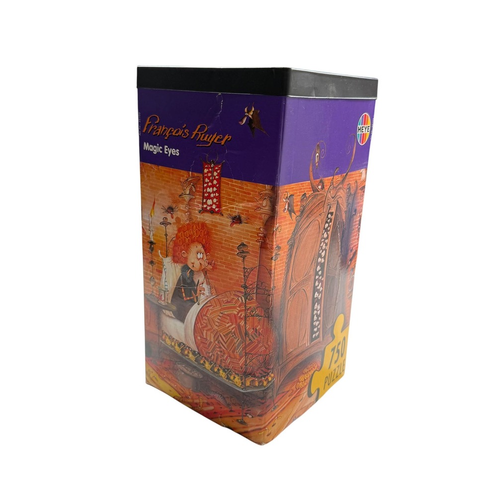 Heye Francois Ruyer Magic Eyes 750 Piece Jigsaw Puzzle Triangular Box UNCOUNTED